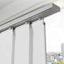 Panel Track Blinds, Extendable Track from 116 cm to 218 cm W, Trimmable Panel Curtains Up to 243cm H, Adjustable Vertical Panel 