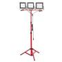 LED Work Light with Stand, 15000 Lumens, Three-Head Portable Camping Light with Individual Switch, Tripod Stand, 3.3 m Power Cor