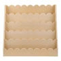 Montessori Bookshelf, 5-Tier Scalloped Kids Bookshelf, Front Facing Toddler Bookcase, Dual Hooks for Hanging Backpacks, Baby Boo