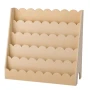 Montessori bogreol, 5-lags scalloped børne bogreol, frontvendt