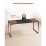 Computer Skrivebord, 160 cm Kontor Gaming Skrivebord til