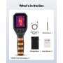 Thermal Camera, 320 x 240 TISR Super Resolution, Thermal Imaging Camera with 2MP Visual Camera, 160 x 120 IR Resolution, 25 HZ R