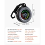 Carbon Dioxide Monitor, CO2 Controller with Temperature and Humidity Display, NDIR Sensor Carbon Dioxide Detector, for Outdoors,