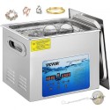Ultrasonic Cleaner, 36kHz ~ 40kHz justerbar frekvens, 15L 220V, Ultrasonic Cleaning Machine m/ digital timer og varmer,