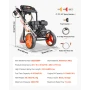 Gas Pressure Washer 2900 PSI and Max 7 L/min, Upgrade Aluminum Pump with Spray Gun and Wand, 4 Nozzle Set, Low Profile Power Was