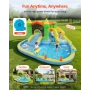Oppustelig Bounce House, 12,5 x 13,1 x 6,5 ft Oppustelig Bounce