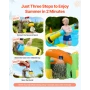 Inflatable Bounce House, 12.5 x 13.1 x 6.5 ft Inflatable Bounce House Water Slide, Bouncer Castle with Castle Bounces, Basketbal