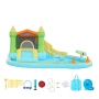 Inflatable Bounce House, 12.5 x 13.1 x 6.5 ft Inflatable Bounce House Water Slide, Bouncer Castle with Castle Bounces, Basketbal