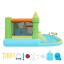 Inflatable Bounce House, 12.5 x 13.1 x 6.5 ft Inflatable Bounce House Water Slide, Bouncer Castle with Castle Bounces, Basketbal