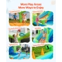Inflatable Bounce House, 11.3 x 12.3 x 7.0 ft Inflatable Bounce House Water Slide, Bouncer Castle with Castle Bounces, Basketbal