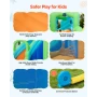 Inflatable Bounce House, 11.3 x 12.3 x 7.0 ft Inflatable Bounce House Water Slide, Bouncer Castle with Castle Bounces, Basketbal