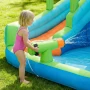 Inflatable Bounce House, 11.3 x 12.3 x 7.0 ft Inflatable Bounce House Water Slide, Bouncer Castle with Castle Bounces, Basketbal