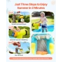 Inflatable Bounce House, 11.6 x 13.1 x 7.7 ft Inflatable Bounce House Water Slide, Bouncer Castle with Bounces Zone, Climbing Wa