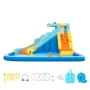 Inflatable Bounce House, 11.6 x 13.1 x 7.7 ft Inflatable Bounce House Water Slide, Bouncer Castle with Bounces Zone, Climbing Wa