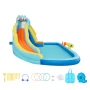 Inflatable Bounce House, 11.6 x 13.1 x 7.7 ft Inflatable Bounce House Water Slide, Bouncer Castle with Bounces Zone, Climbing Wa