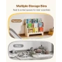 Montessori-bogreol, 3-lags scalloped børne-bogreol, frontvendt