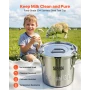 gedemalkemaskine, 0,8 Gal / 3 L spand af rustfrit stål i