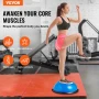 Half Exercise Ball Trainer, 23 inch Balance Ball Trainer, 660lbs Capacity Stability Ball, Yoga Ball with Resistance Bands & Foot