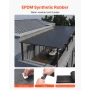 Roll Roofing, 15 x 15 ft, 45 mil EPDM Rubber Roofing, Long Lifespan & Weather-resistant, Withstands Harsh Temperatures, Flexible