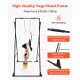 Yoga Stand Frame, Max 200 kg Load Swing Stand, Triangular Structure Aerial Rig, Aerial Silk Stands with EVA Foam & 6m Yoga Hammo