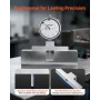 Depth Gauge, Depth Micrometer 0-22 in Measuring Range, 0.001 in Resolution, with 4 Anvils & 6 Standard Rods, Precision Easy to R