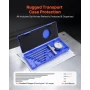 Depth Gauge, Depth Micrometer 0-22 in Measuring Range, 0.001 in Resolution, with 4 Anvils & 6 Standard Rods, Precision Easy to R