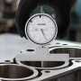 Depth Gauge, Depth Micrometer 0-22 in Measuring Range, 0.001 in Resolution, with 4 Anvils & 6 Standard Rods, Precision Easy to R
