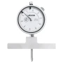 Depth Gauge, Depth Micrometer 0-22 in Measuring Range, 0.001 in Resolution, with 4 Anvils & 6 Standard Rods, Precision Easy to R