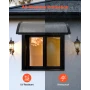 Awnings for Door Entrance, 30 x 39 in, Exterior Front Door Window Awnings with Drainage & ABS Bracket, Rain Snow Sun Protection,