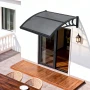 Awnings for Door Entrance, 30 x 39 in, Exterior Front Door Window Awnings with Drainage & ABS Bracket, Rain Snow Sun Protection,