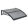 Awnings for Door Entrance, 30 x 39 in, Exterior Front Door Window Awnings with Drainage & ABS Bracket, Rain Snow Sun Protection,