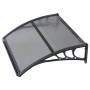 Awnings for Door Entrance, 30 x 39 in, Exterior Front Door Window Awnings with Drainage & ABS Bracket, Rain Snow Sun Protection,