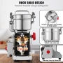 300g Electric Grain Mill Grinder, High Speed 1500W Commercial Spice Grinders, Stainless Steel Pulverizer Powder Machine, for Dry