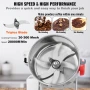 300g Electric Grain Mill Grinder, High Speed 1500W Commercial Spice Grinders, Stainless Steel Pulverizer Powder Machine, for Dry