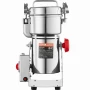 300g Electric Grain Mill Grinder, High Speed 1500W Commercial Spice Grinders, Stainless Steel Pulverizer Powder Machine, for Dry