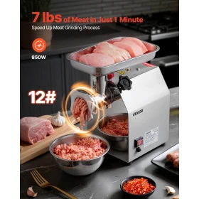 kommerciel elektrisk kødhakker, 3,2 kg/min Kapacitet, 12