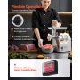 Commercial Electric Meat Grinder, 3.2 kg/min Capacity, 12 Industrial Meat Mincer with 2 Stainless Steel Blades, 2 Grinding Plate