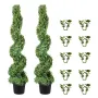 Kunstige buksbomtræer, 120 cm høje (2 stk.) Kunstig topiary