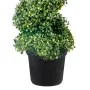 Artificial Topiaries Boxwood Trees, 121.9 cm Tall (2 Pieces) Faux Topiary Plant Outdoor, All-year Green Feaux Plant w/ Replaceab
