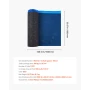 Floor Underlayment 9.3 m²/Roll, 3 mm Thick Laminate Flooring Padding with Attached Vapor Barrier, Heavy Duty Fiber + PE Film, So