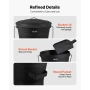Ash Bucket, 4 PCS with Lid, Shovel, Broom and Gloves, Metal Fireplace Charcoal Bucket and Ash Can, 9.8L Large Capacity for Firep