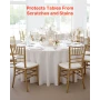 White Round Tablecloths 6 Pack