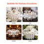 White Round Tablecloths 6 Pack