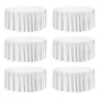 White Round Tablecloths 6 Pack