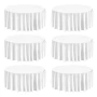 White Round Tablecloths 6 Pack
