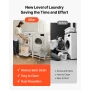 Laundry Pedestal, 355 mm Height, Washer and Dryer Pedestals with Pull-out Tray, 318 kg Weight Load Capacity, Non-Slip Feet, Heav
