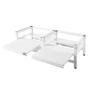 Laundry Pedestal, 355 mm Height, Washer and Dryer Pedestals with Pull-out Tray, 318 kg Weight Load Capacity, Non-Slip Feet, Heav