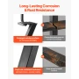 Boat Trailer Steps, 4-Step, Heavy-Duty Boat Trailer Steps with Handle, Non-Slip Surface, 3 Mounting Angle Options, Steel Ladder 