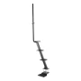 Boat Trailer Steps, 4-Step, Heavy-Duty Boat Trailer Steps with Handle, Non-Slip Surface, 3 Mounting Angle Options, Steel Ladder 