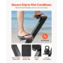 Boat Trailer Steps, 3-Step, Heavy-Duty Boat Trailer Steps with Handle, Non-Slip Surface, 3 Mounting Angle Options, Steel Ladder 